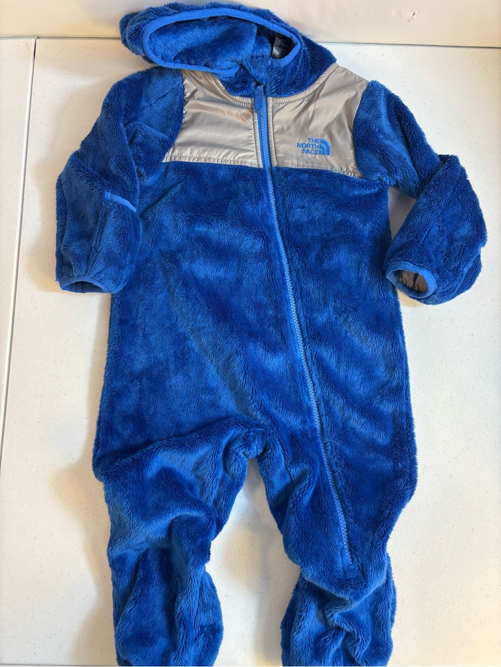 The North Face Fleece Blue Baby Bunting Size 12-18 Months